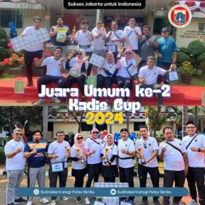 Read more about the article Sudin TKTE Kepulauan Seribu Juara Umum ke-2 Kadis CUP 2024