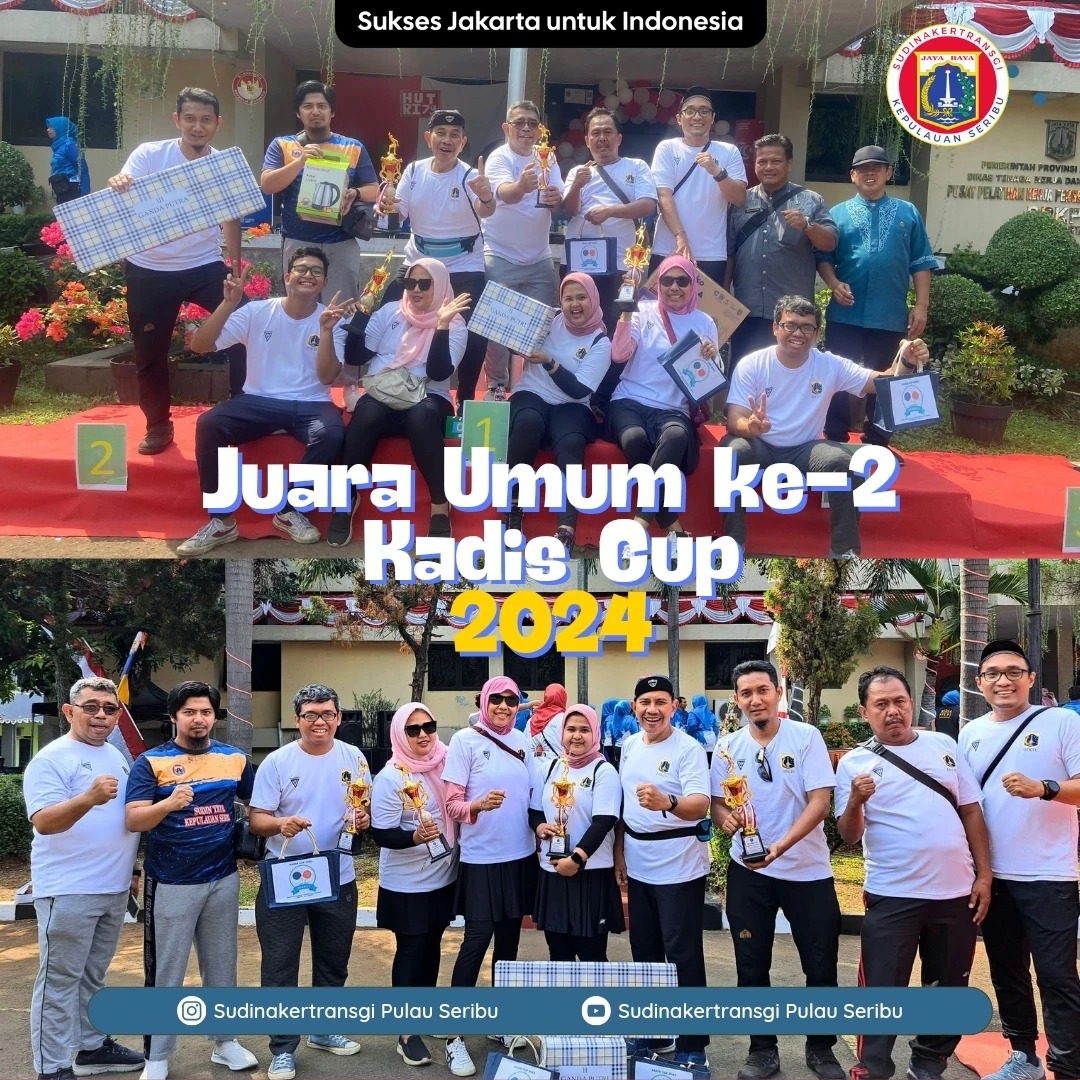 Read more about the article Sudin TKTE Kepulauan Seribu Juara Umum ke-2 Kadis CUP 2024